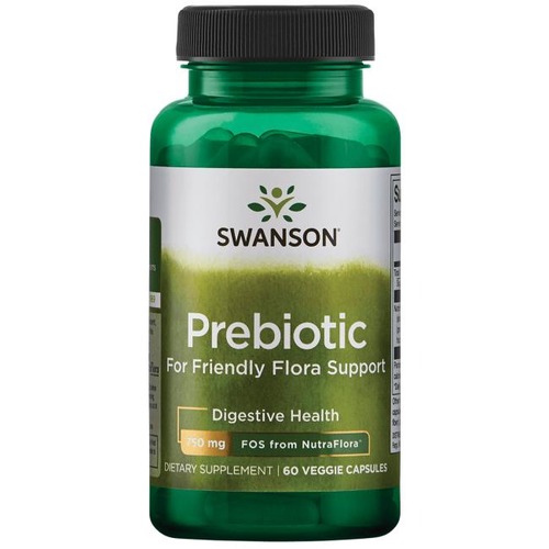 Swanson Пребиотик 375 мг, 60 вегетарианские капсулы
