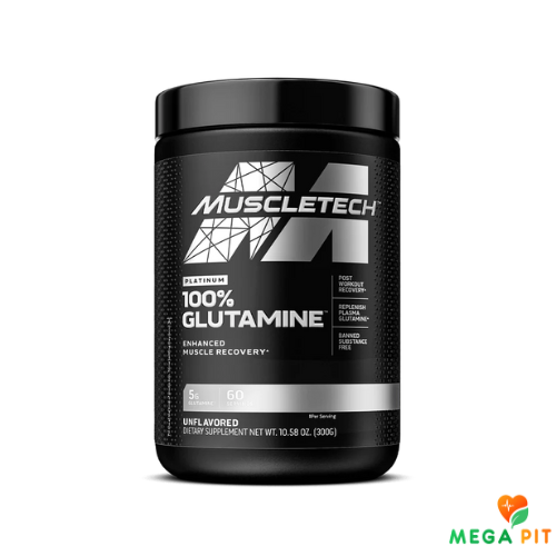 MuscleTech L-Глютамин порошок, Platinum 100% 300 гр
