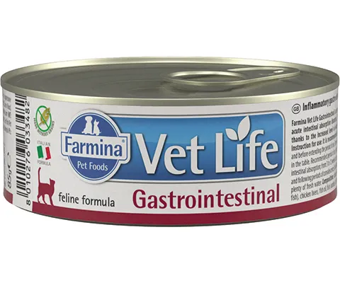 Farmina, Vet Life, Паштет для кошек всех пород, При желудочно-кишечных заболеваниях, 85 г