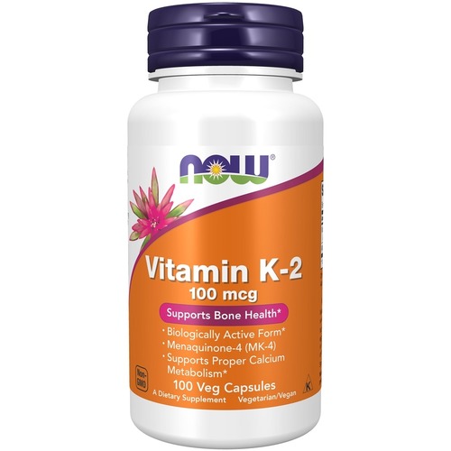 Now Foods Витамин K-2 100 мкг, 100 капсул