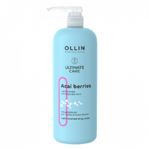 OLLIN Professional Ultimate Care Кондиционер для окрашенных волос с экстрактом ягод асаи, 1000 мл