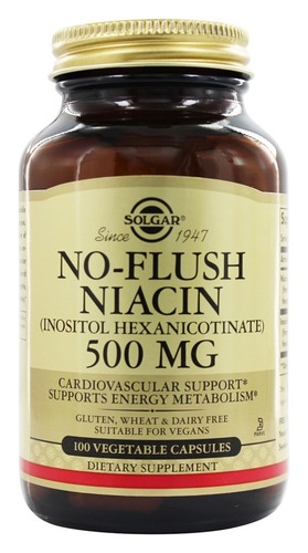 Solgar Никотиновая кислота 500 мг, 100 капсул