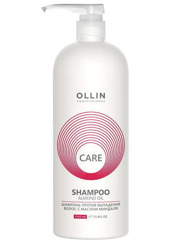 OLLIN Professional Care Шампунь против выпадения волос с маслом миндаля Almond Oil Mask, 1000 мл