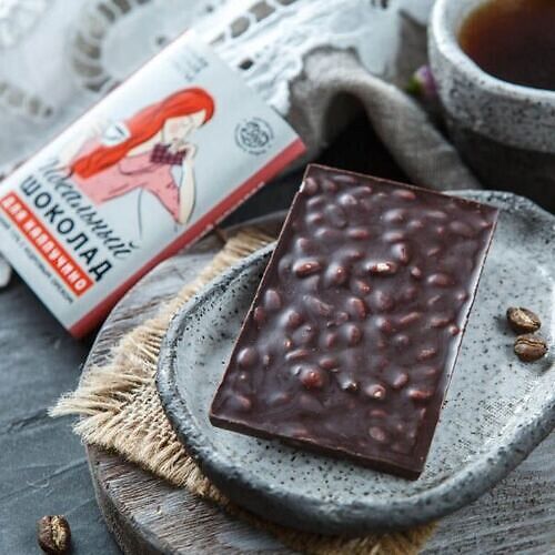 Добро Шоколад для капучино горький 72% какао на пекмезе с кедровым орехом, 40 гр