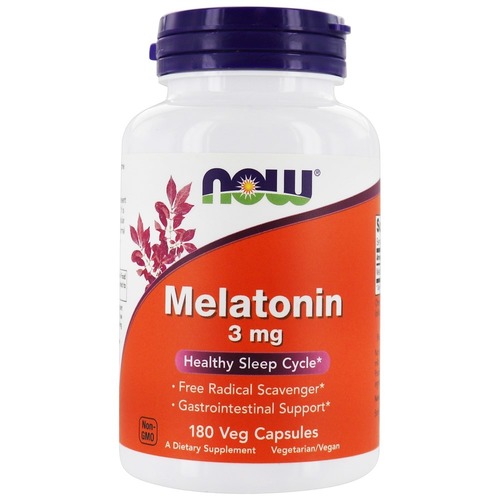 Now Foods Мелатонин 3 мг, 180 капсул