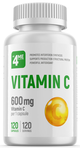 4Me Nutrition Витамин C 600 мг, 60 капсул