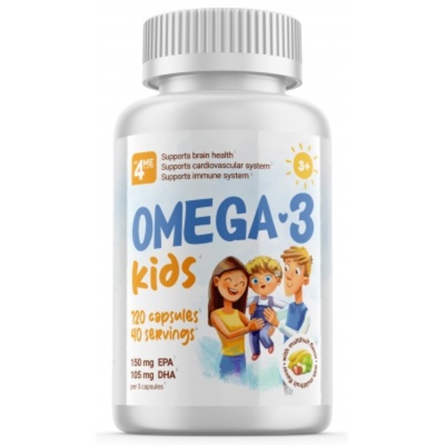 4Me Nutrition Омега-3 для детей с трех лет, 120 капсул