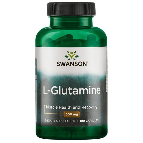 Swanson L-Глютамин 500 мг, 100 капсул