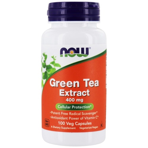 Now Foods Экстракт зеленого чая 400 мг, 100 капсул