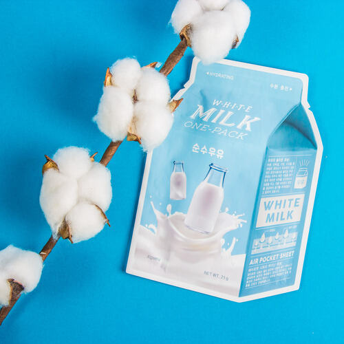 A`PIEU Тканевая смягчающая маска с молочными протеинами, White Milk One-Pack 21 гр