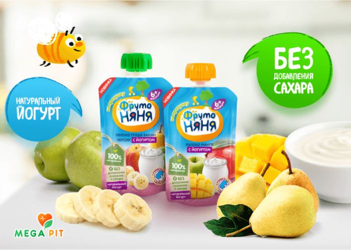 Фрутоняня Фруктовое пюре Купить КАЗАХСТАН ➤ Алматы | Астана | Караганда | Megapit.kz