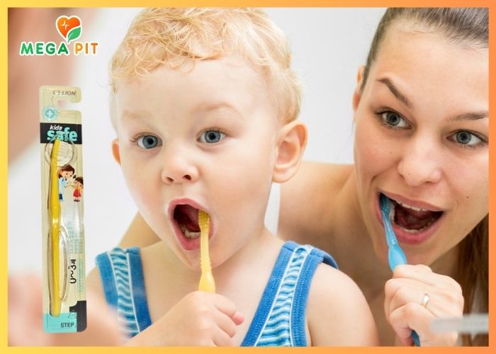 Детская зубная щетка от 0-3 лет с нано-серебряным покрытием, Kids Safe  → CJ LION  ᐈ Купить в Казахстане | Алматы | Астана | Караганда | Megapit.kz