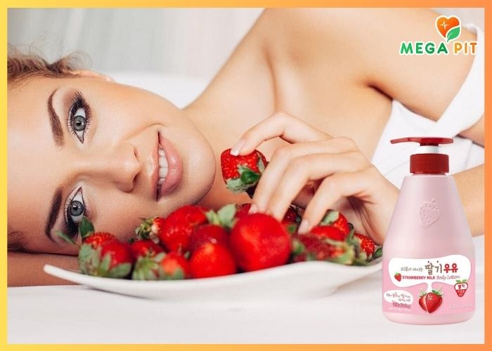 Kwailnara Strawberry Body Lotion, Лосьон для тела с клубничным молоком  → Welcos  ᐈ Купить в Казахстане | Алматы | Астана | Караганда | Megapit.kz