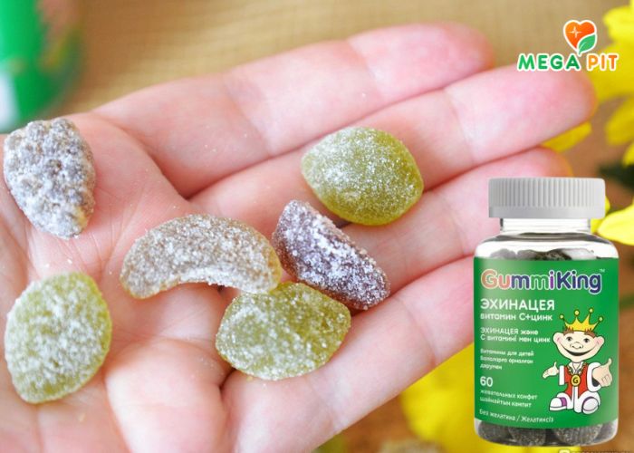Эхинацея с Витамином С и цинком для детей → Gummi King  ᐈ Купить в Казахстане | Алматы | Астана | Караганда | Megapit.kz