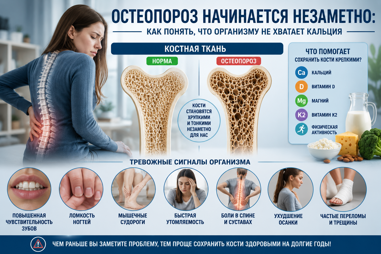 Остеопороз симптомы