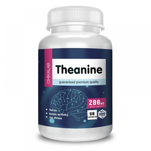 CHIKALAB L-теанин 200 мг, 60 капсул