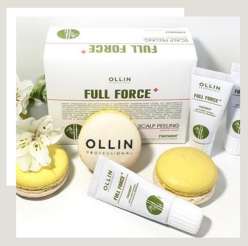 OLLIN Professional Full Force Пилинг для кожи головы с экстрактом бамбука, 15 мл