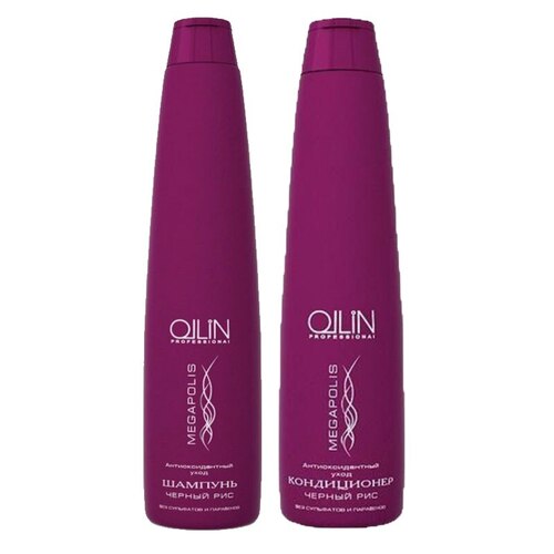 OLLIN Professional Megapolis Шампунь на основе черного риса, 400 мл