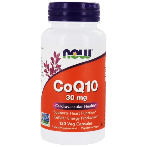 Now Foods Коэнзим Q10, CoQ10 30 мг 120 капсул