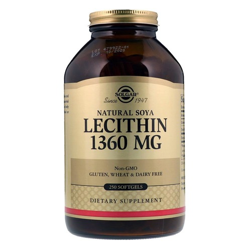 Solgar Лецитин Соевый 1360 мг, 250 капсул