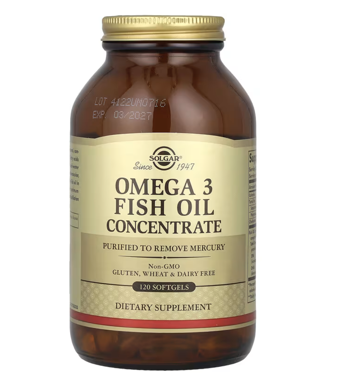 Solgar Омега-3 Концентрат 600 мг, 120 капсул 
