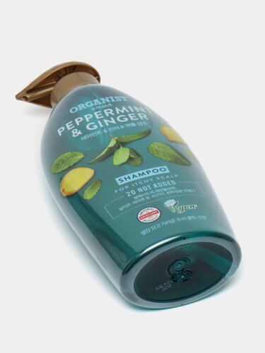 Organist, Шампунь Восстанавливающий Против Зуда Кожи Головы, Peppermint & Ginger Shampoo 500 мл
