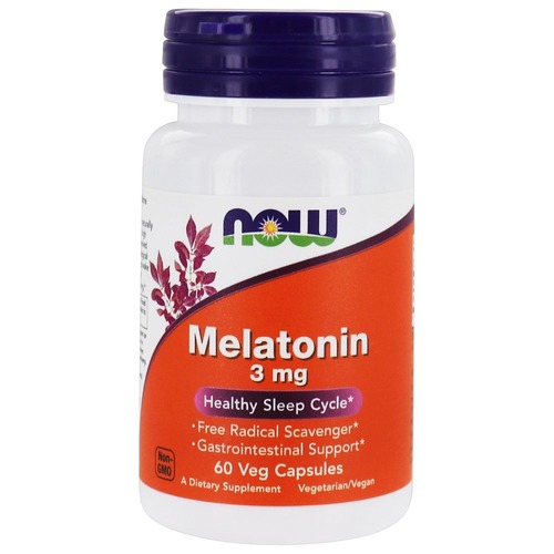 Now Foods Мелатонин, Melatonin  3 mg 60 капсул