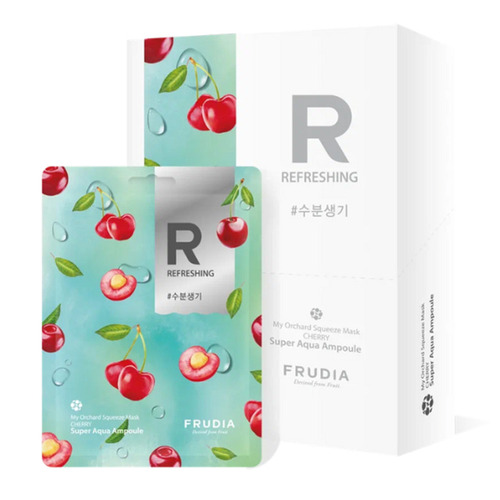 FRUDIA Маска тканевая Разглаживающая с вишней, My Orchard Squeeze Mask Cherry Vegan 10 шт