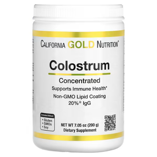 California Gold Nutrition Колострум концентрированное молозиво в порошке, 200 гр
