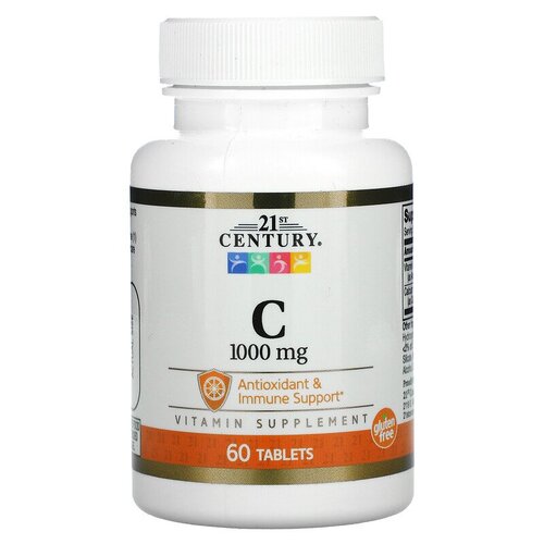 21st Century Витамин С 1000 мг, 60 таблеток