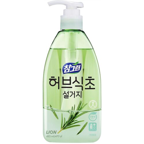 CJ LION, Средство для мытья посуды, ОВОЩЕЙ и ФРУКТОВ "Розмарин" 470 мл бутылка 