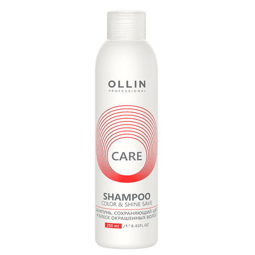 OLLIN Professional Care Шампунь сохраняющий цвет и блеск окрашеных волос, 250 мл