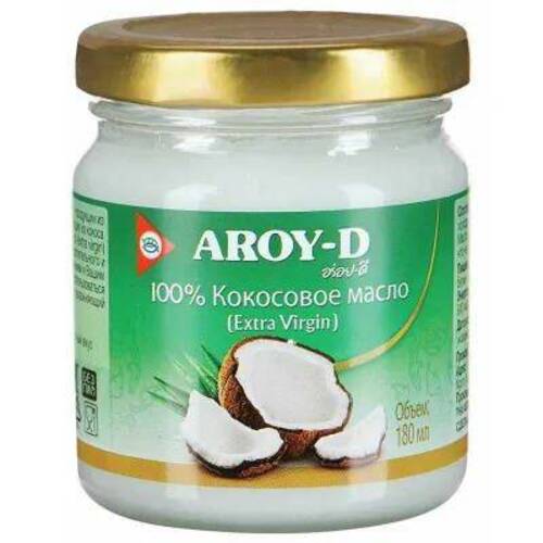 Aroy-D Кокосовое масло 100%, Extra virgin 180 мл