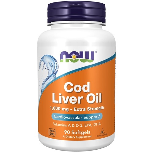Now Foods Cod Liver Oil Масло печени трески 90 капсул