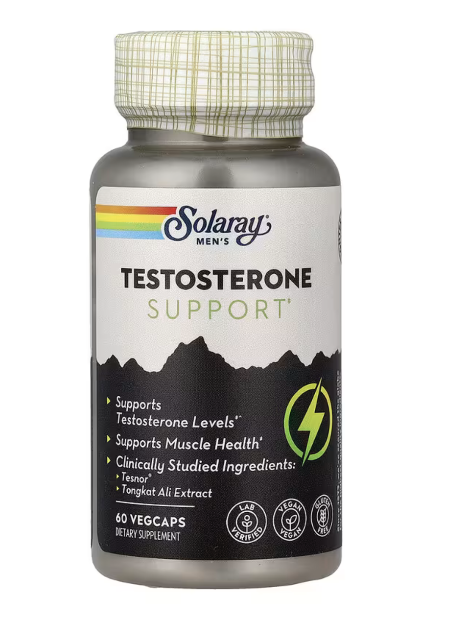 Solaray Мужская Поддержка Тестостерона, Men's Testosterone Support, 60 вег. капсул 