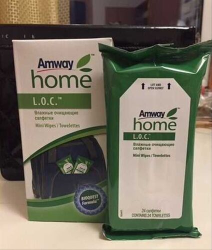 Amway, L.O.C. Влажные очищающие салфетки 4 упаковки по 24 шт