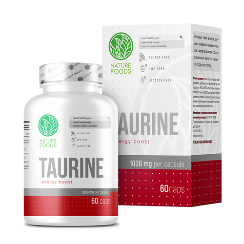 Nature Foods Таурин 1000 мг, 60 капсул