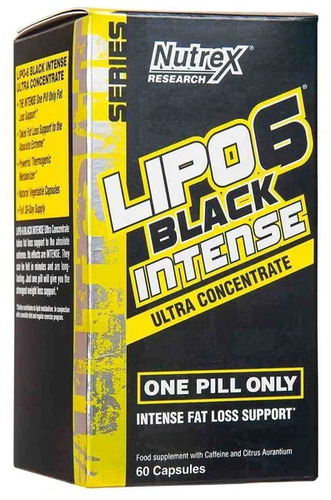 Nutrex Жиросжигатель, Lipo 6 Black Intence, Ultra Concentrate, 60 caps.