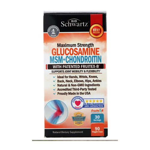 BioSchwartz Advanced Formula, Глюкозамин Хондроитин МСМ 90 капсул