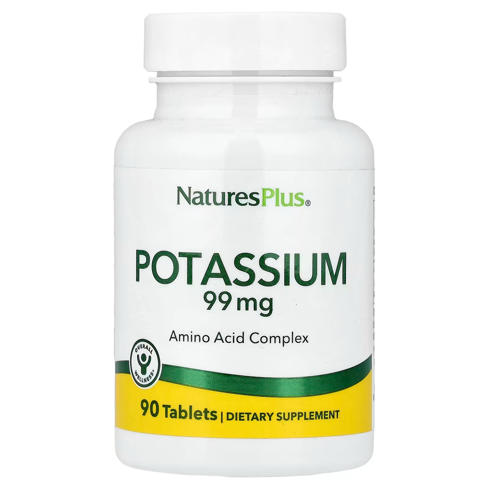 Nature's Plus, Калий Potassium 99 мг, 90 таблеток 