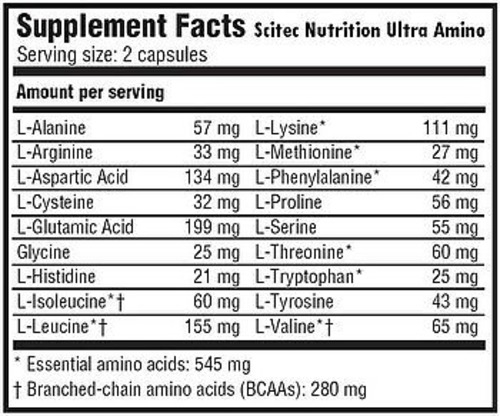 Scitec Nutrition Ultra Amino 500 капс