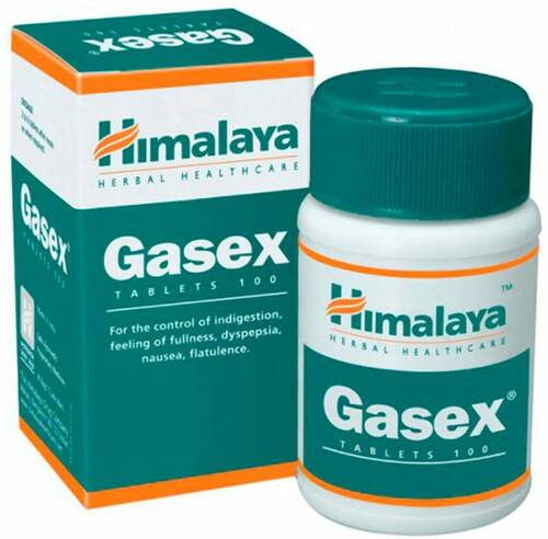 Himalaya, Газекс, для пищеварения, 214 мг 100 таблеток 