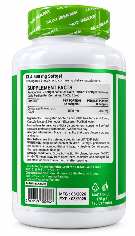 Nutrimax Линолевая кислота, CLA 180 таб