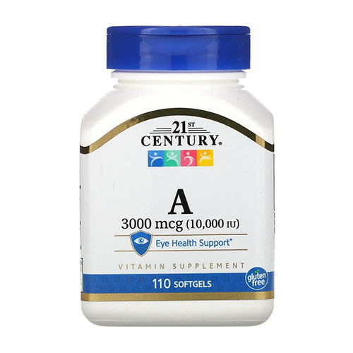 21st Century Витамин А 3000 мкг 10000 МЕ, 110 таблеток