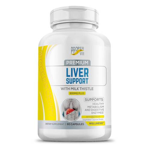 Proper Vit Liver Support+Milk Thistle, комплекс для подержки и защиты печени 800 mg, 90 капсул