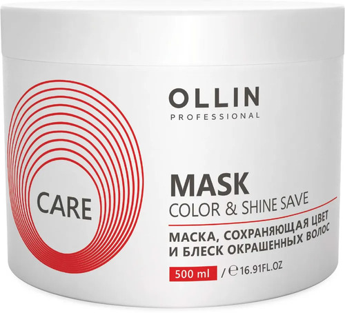 OLLIN Professional Care Маска сохраняющая цвет и блеск окрашеных волос, 500 мл 