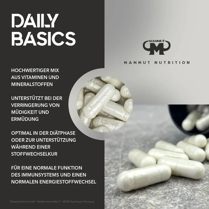 Mammut Nutrition, Комплекс Витаминов и Минералов, Daily Basics 90 капсул