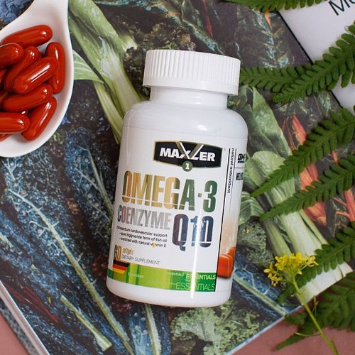 Maxler Omega, Омега 3+Coenzyme Q10, 60 капсул