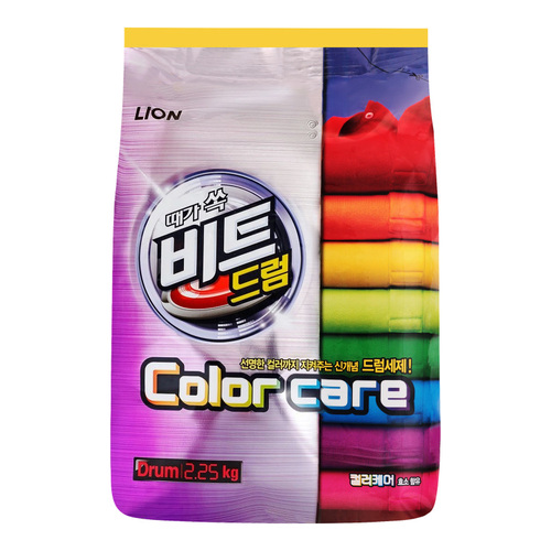 CJ LION, Концентрированный стиральный порошок ЗАЩИТА ЦВЕТА, Beat Drum Color Care 2,25 кг руч/авт. 