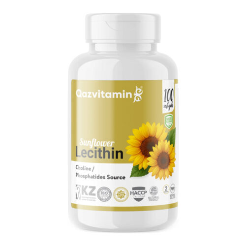 Qazprotein Лецитин подсолнечный, 100 капсул